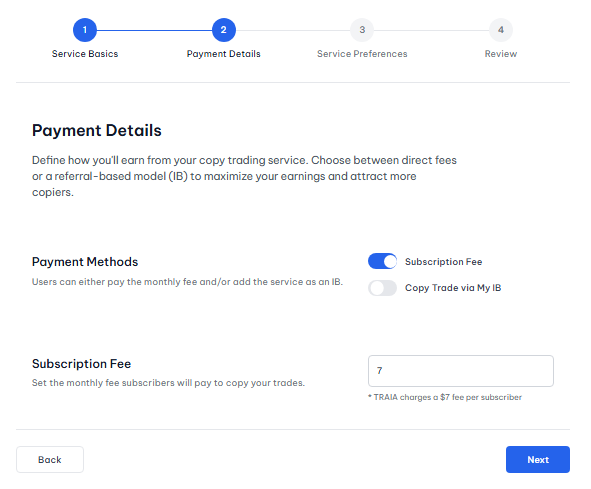 Copy trade provider oluşturan yatırımcıların işlemlerinin kopyalanması
