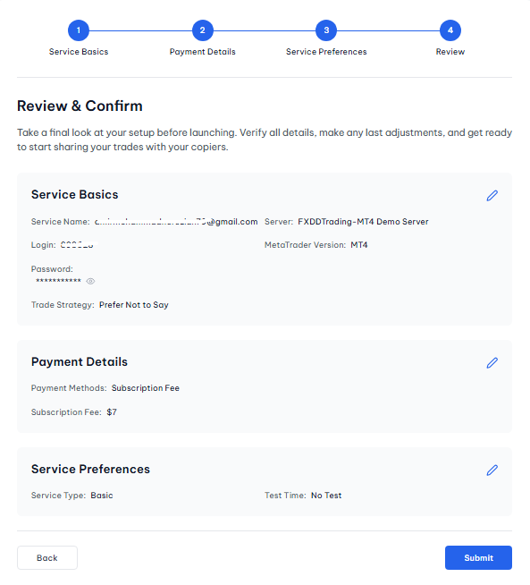 Создание Copy Trade Provider в Traia пошагово
