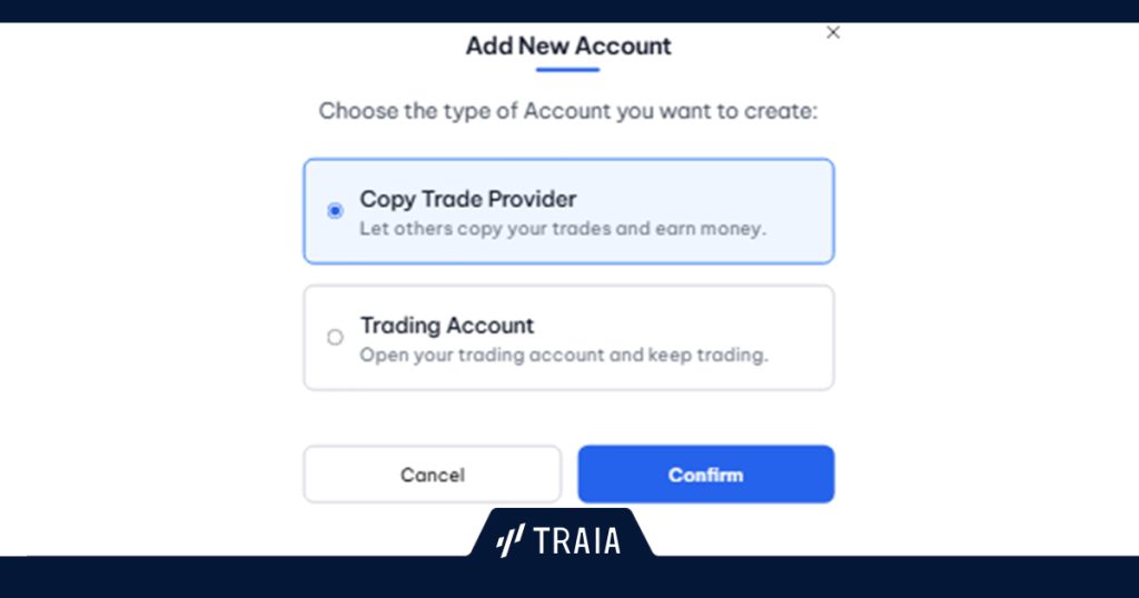 مراحل ساخت حساب کپی ترید در پلتفرم ترایا
